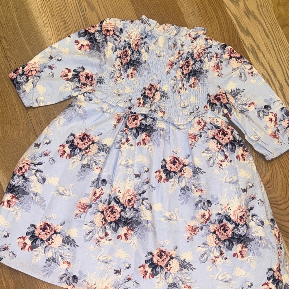 Janie and Jack Floral Swan Dress